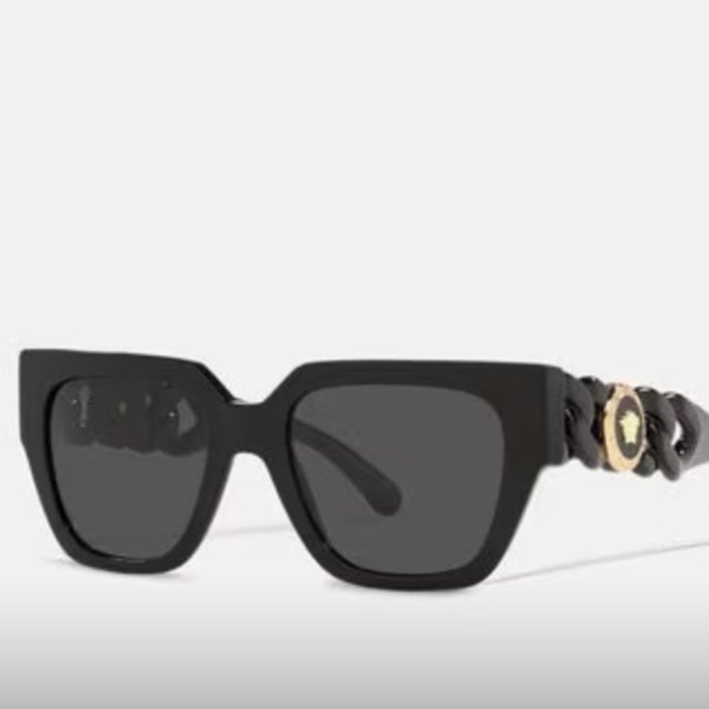 Black Sunglasses with Gold Accent